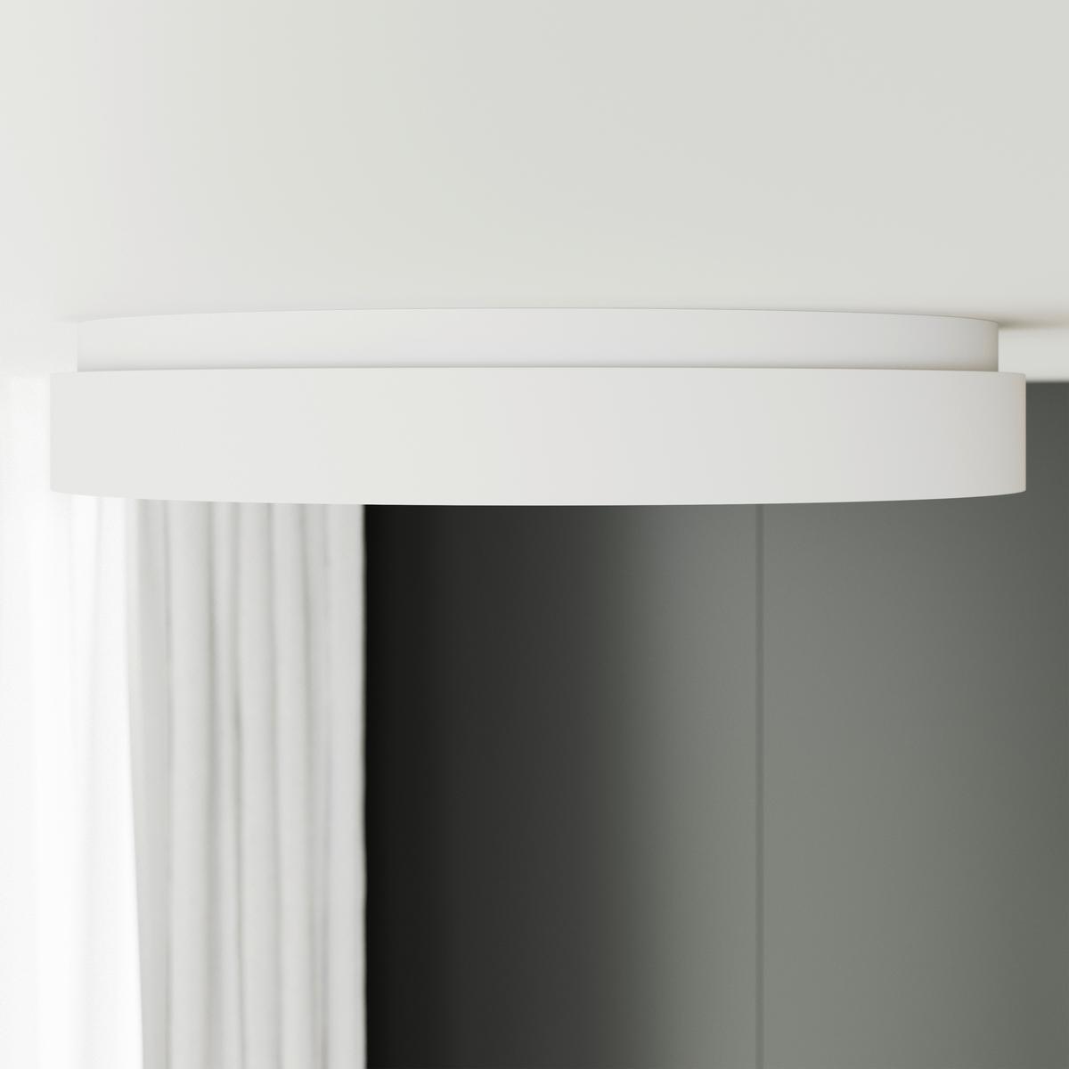 LAMPA SUFITOWA LED NASHVILLE - biały/kolor dębu sonoma, Basics, tworzywo sztuczne/metal (48/8cm) - Novel