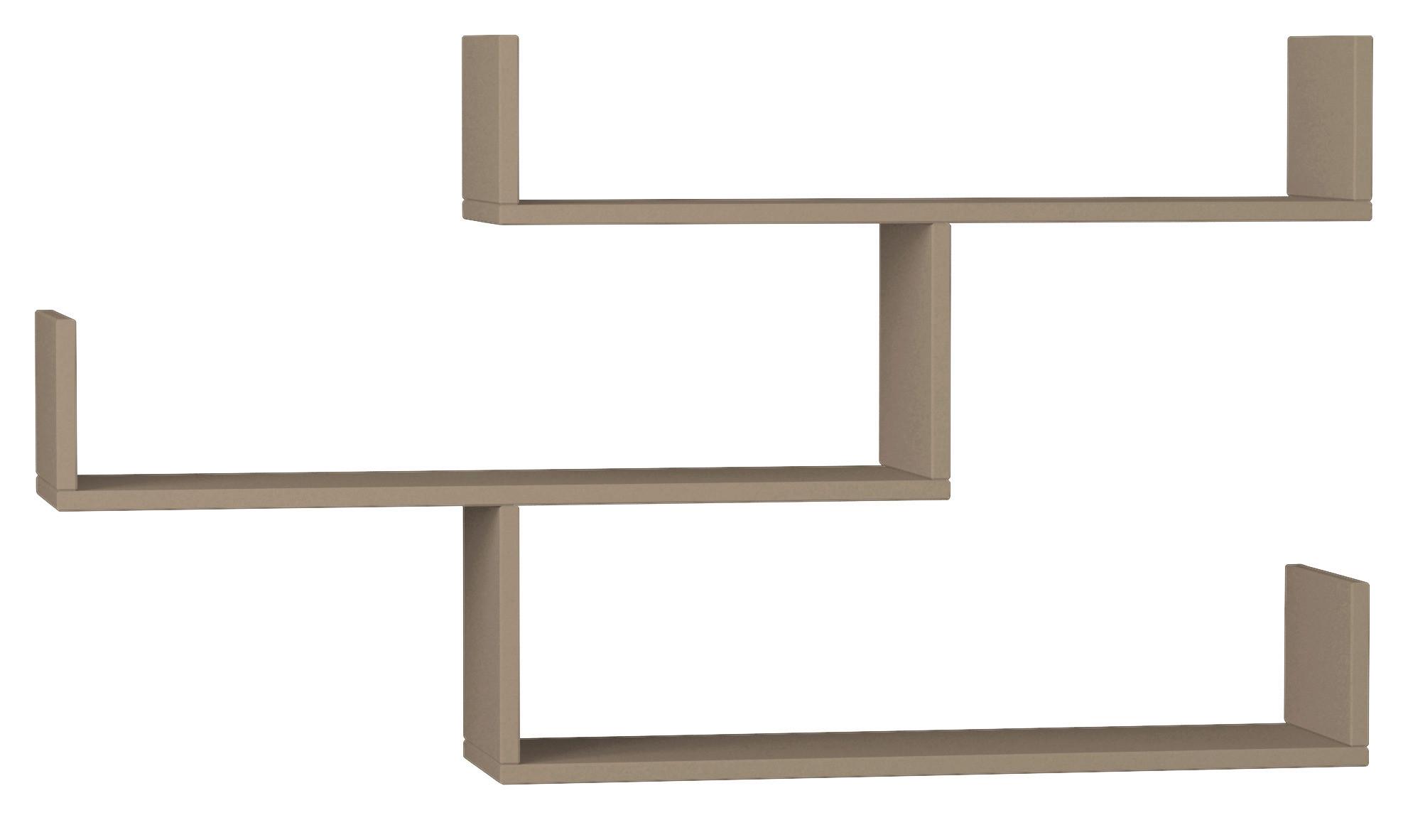 Stenski Regal Tibet - bež, Design, leseni material (120/67/22cm) - Livetastic