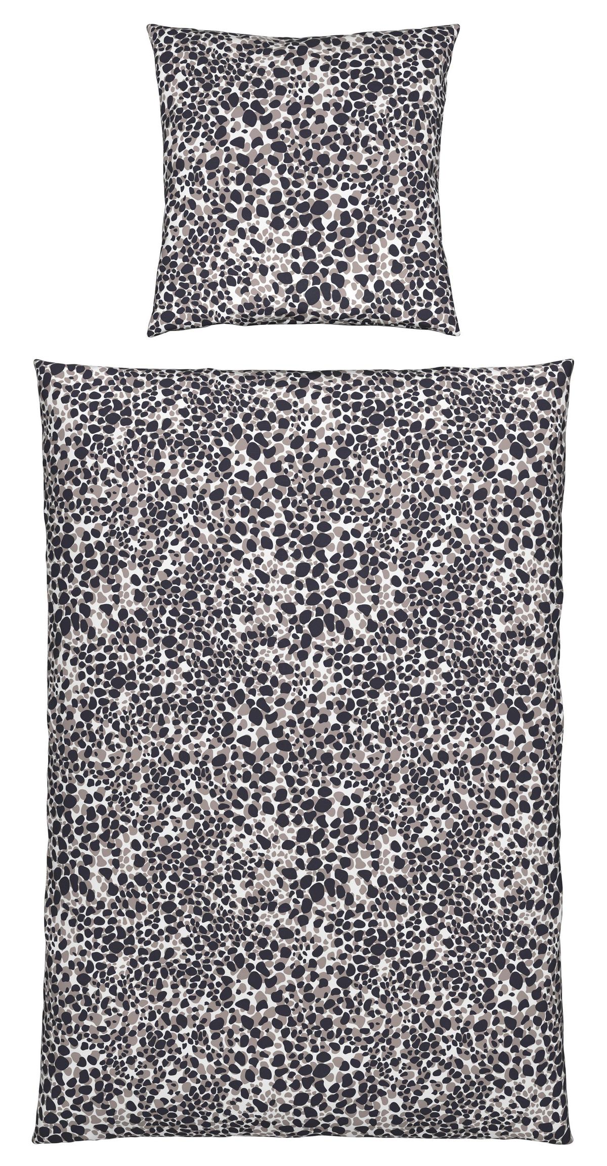 Bettwäsche Stony Frames in Grau ca. 135x200cm - Grau, ROMANTIK / LANDHAUS, Textil (135/200cm) - Modern Living