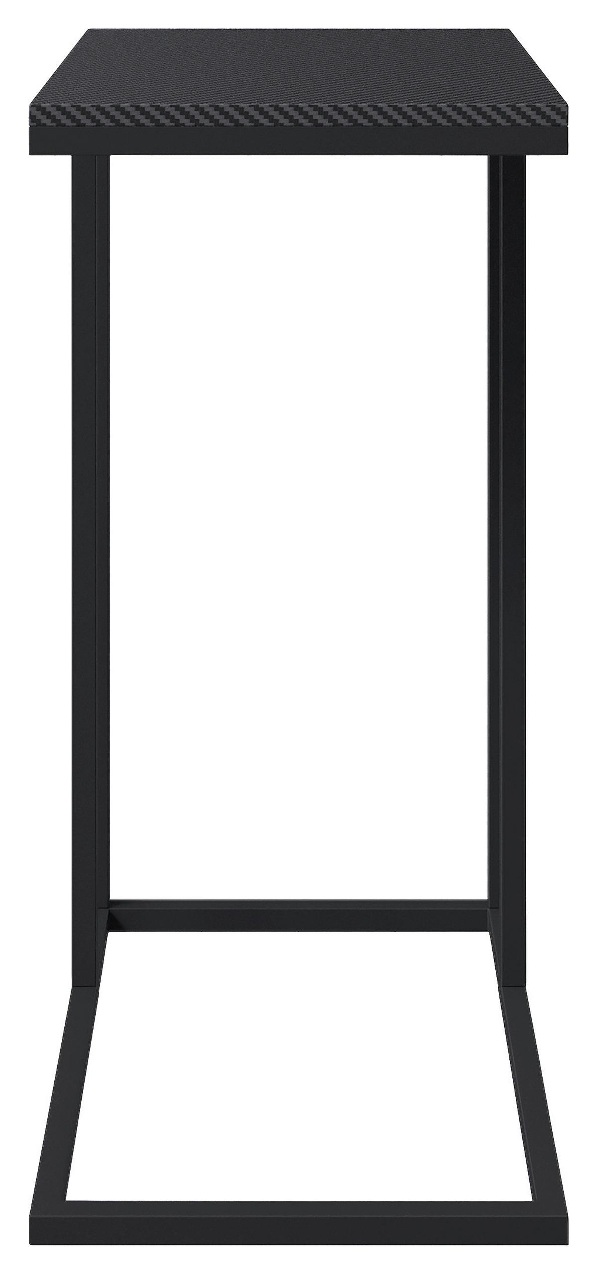 Beistelltisch Minecraft ca. 40x29x60 cm Schwarz - Schwarz, MODERN, Holzwerkstoff/Metall (40/29/60cm) - Minecraft