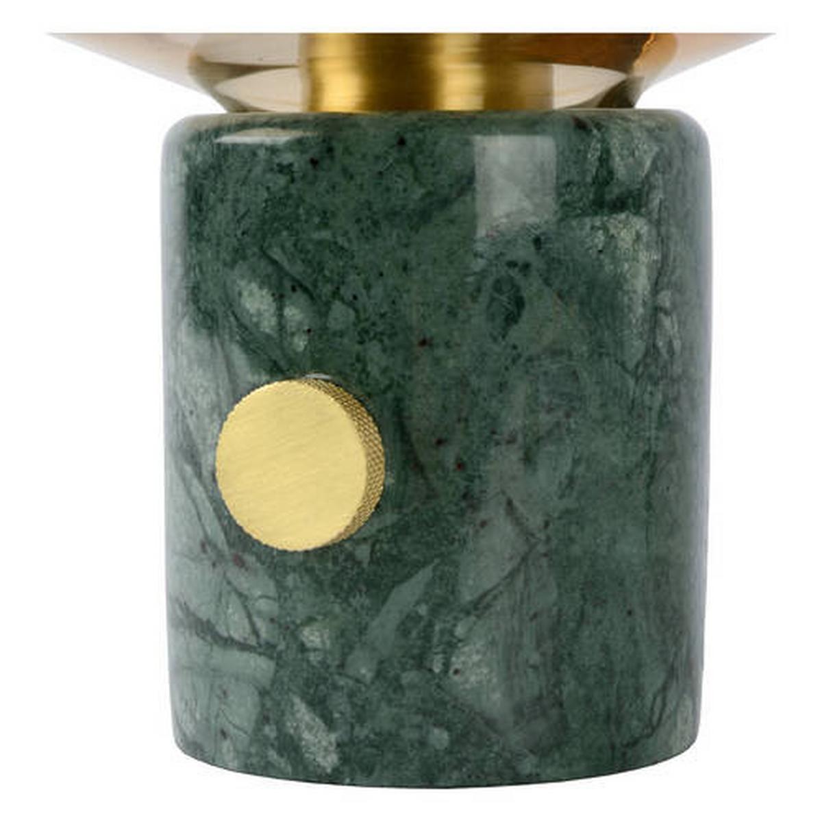 LAMPA STOŁOWA 03520/01/62 CHARLIZE - zielony/kolor bursztynowy, Basics, kamień/szkło (23/24cm) - Lucide