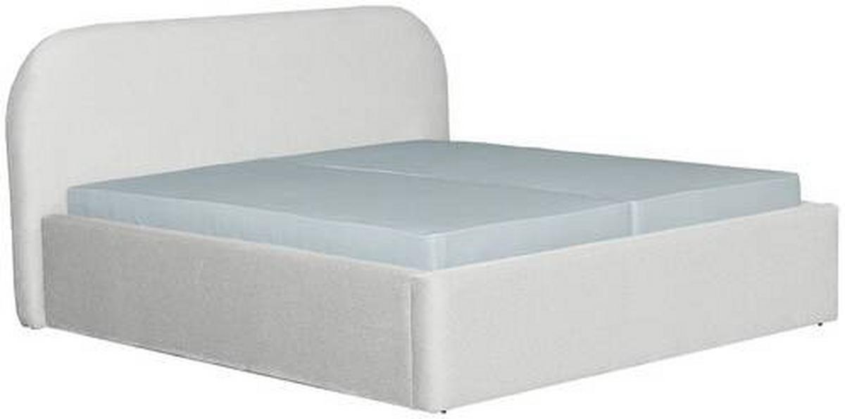 Tapecirani Krevet Bilbao Storage - crna/krem, Design, drvo/tekstil (160/200cm) - Based