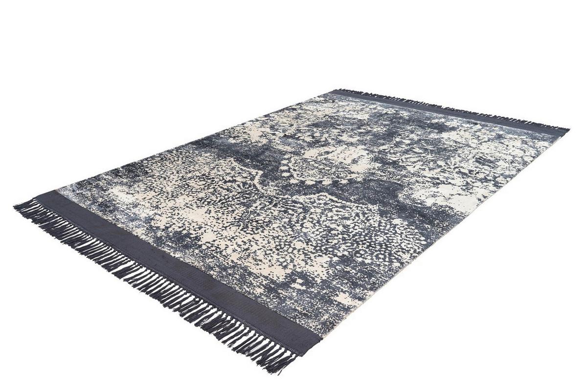 FLACHWEBETEPPICH DOLCE VITA 125 VIOLETT 200X290 - Weiss/Grau, Design, Textil (200/290cm) - Kayoom