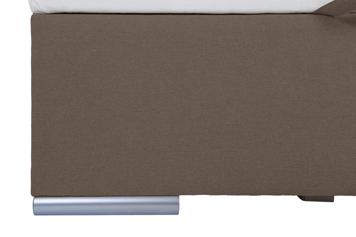 Tapecirani Krevet Cosi - boje blata/boje pijeska, Konvencionalno, drvo/metal (100/200cm)