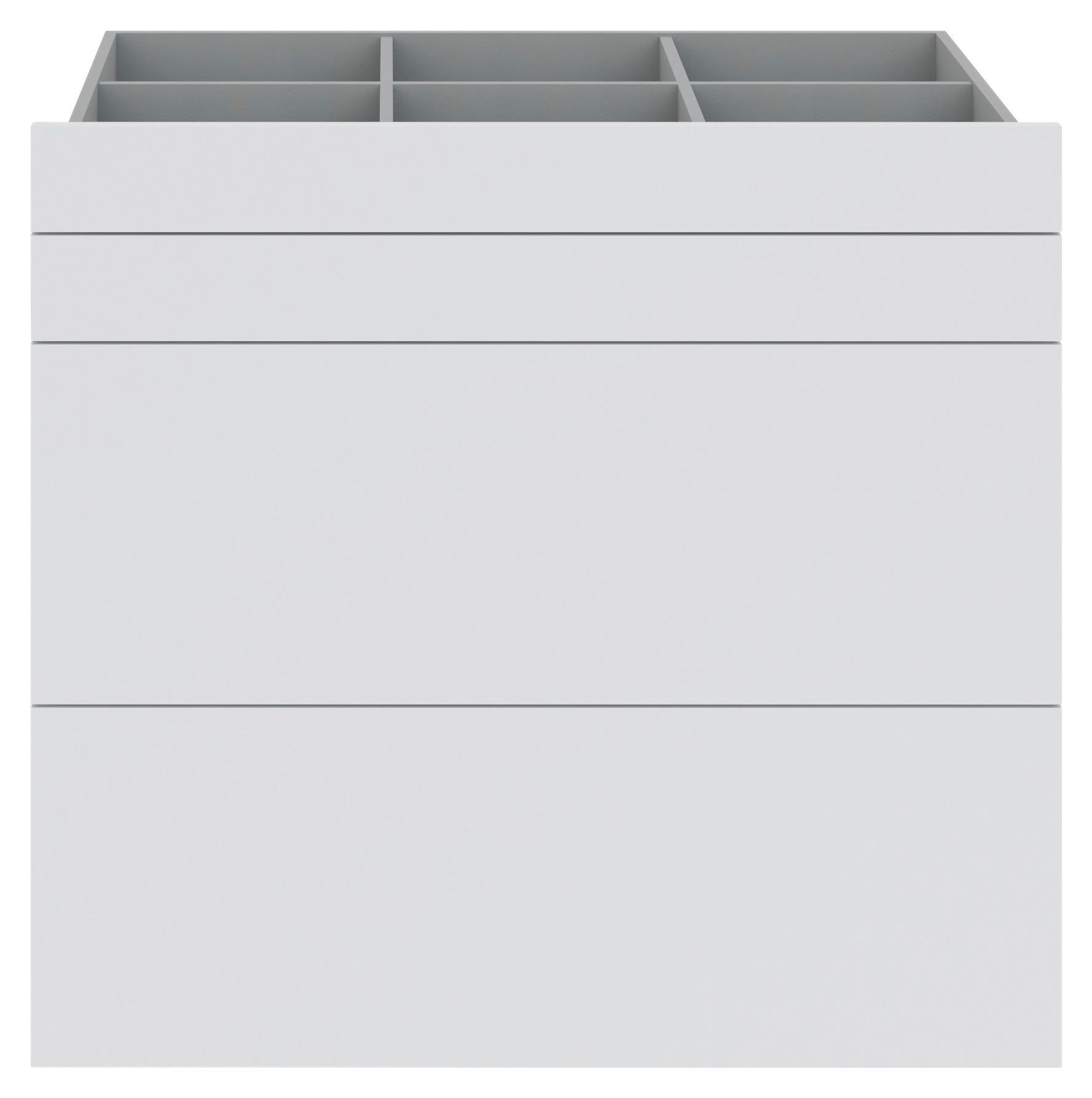 Set Ladica Unit - bijela, Moderno, drvni materijal (91/83/47cm) - Based