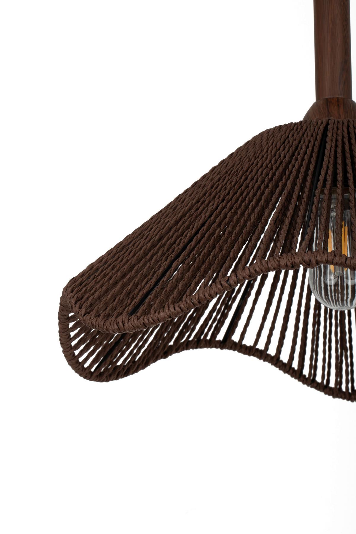 LAMPA SUFITOWA KESHIA - brązowy, Design, metal/papier (40/31cm) - Collet's Monde