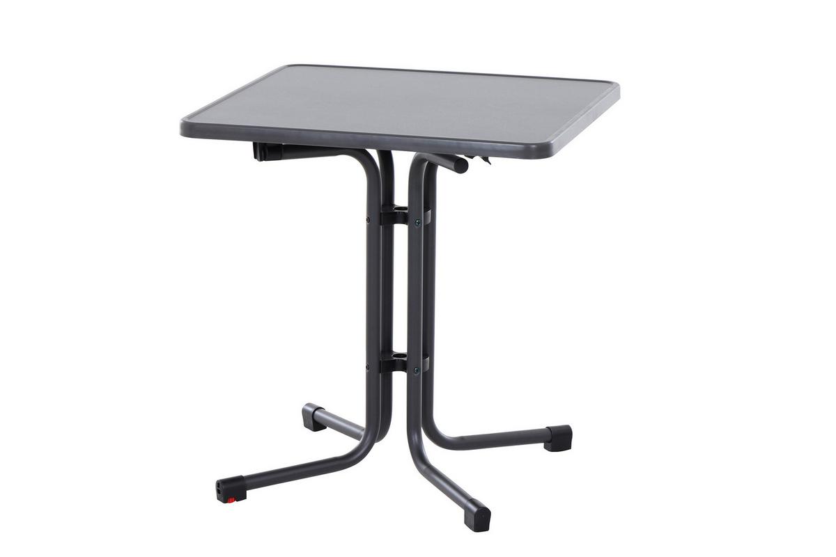 Siena Garden Gartenklapptisch ca.70x70x71cm Anthrazit - Anthrazit, KONVENTIONELL, Holzwerkstoff/Metall (70/70/71cm) - Siena Garden