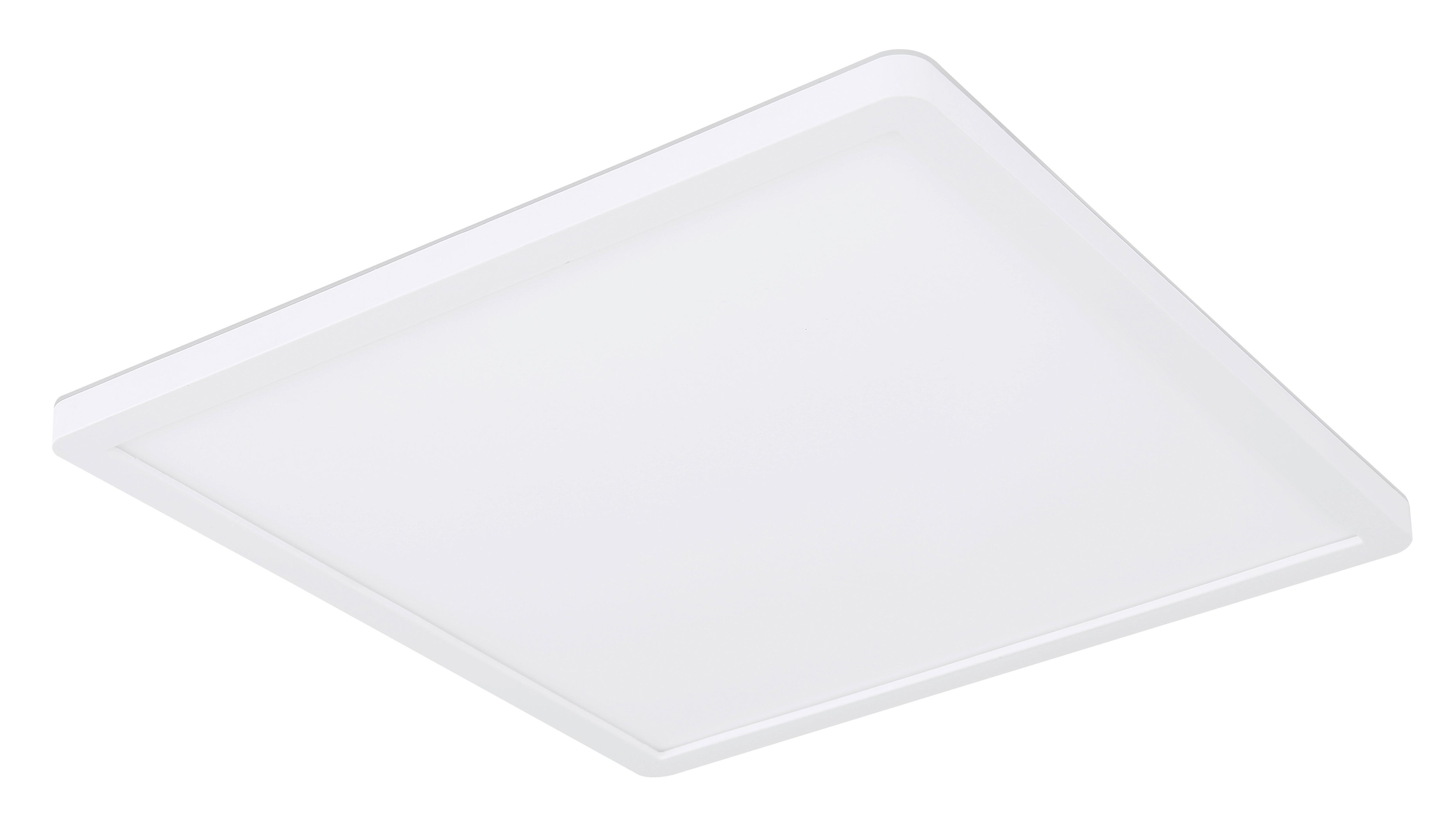 LED-Deckenleuchte Sapana max. 18 Watt - Opal/Weiß, Basics, Kunststoff (29,4/29,4/2,5cm) - Globo