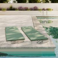 Liegenauflage Luna ca. 180x60x5 cm Grün - Grün, MODERN, Textil (180/5/60cm) - Bessagi Garden