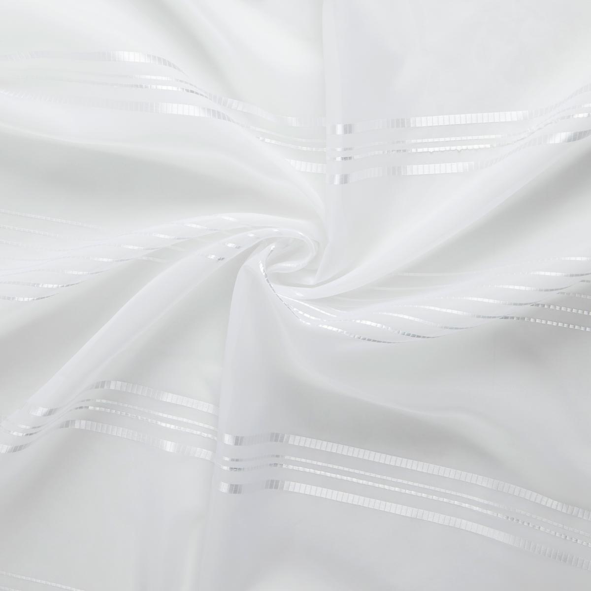 Perdea prefabricată Louis - alb, Konventionell, textil (140/245cm) - Modern Living