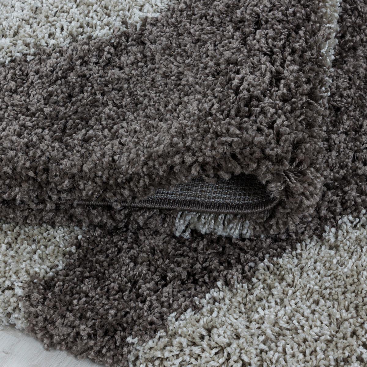 Hochflorteppich Tango Taupe ca. 140x200cm - Taupe, Design, Textil (140/200cm)