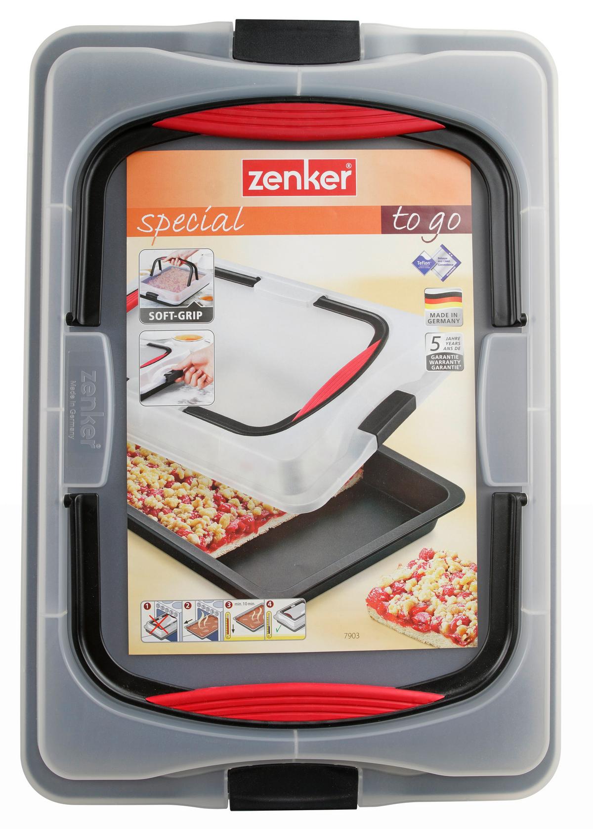 BLACHA DO PIECZENIA 7903 - antracytowy, Basics, metal (42,5/29,5/7,5cm) - Zenker