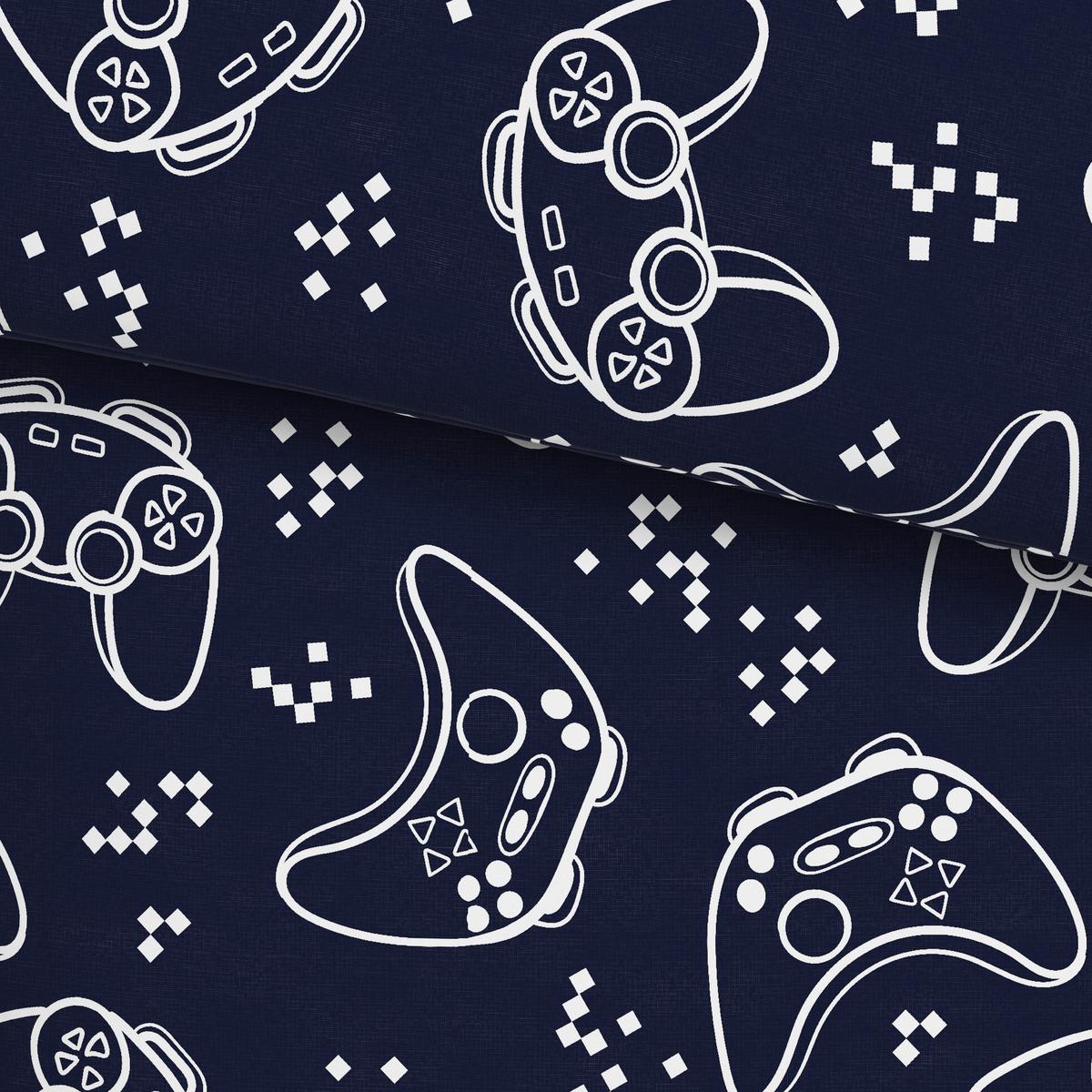 JUGENDBETTWÄSCHESET GAMING -EXT- - Blau, Textil (160/210cm) - Modern Living