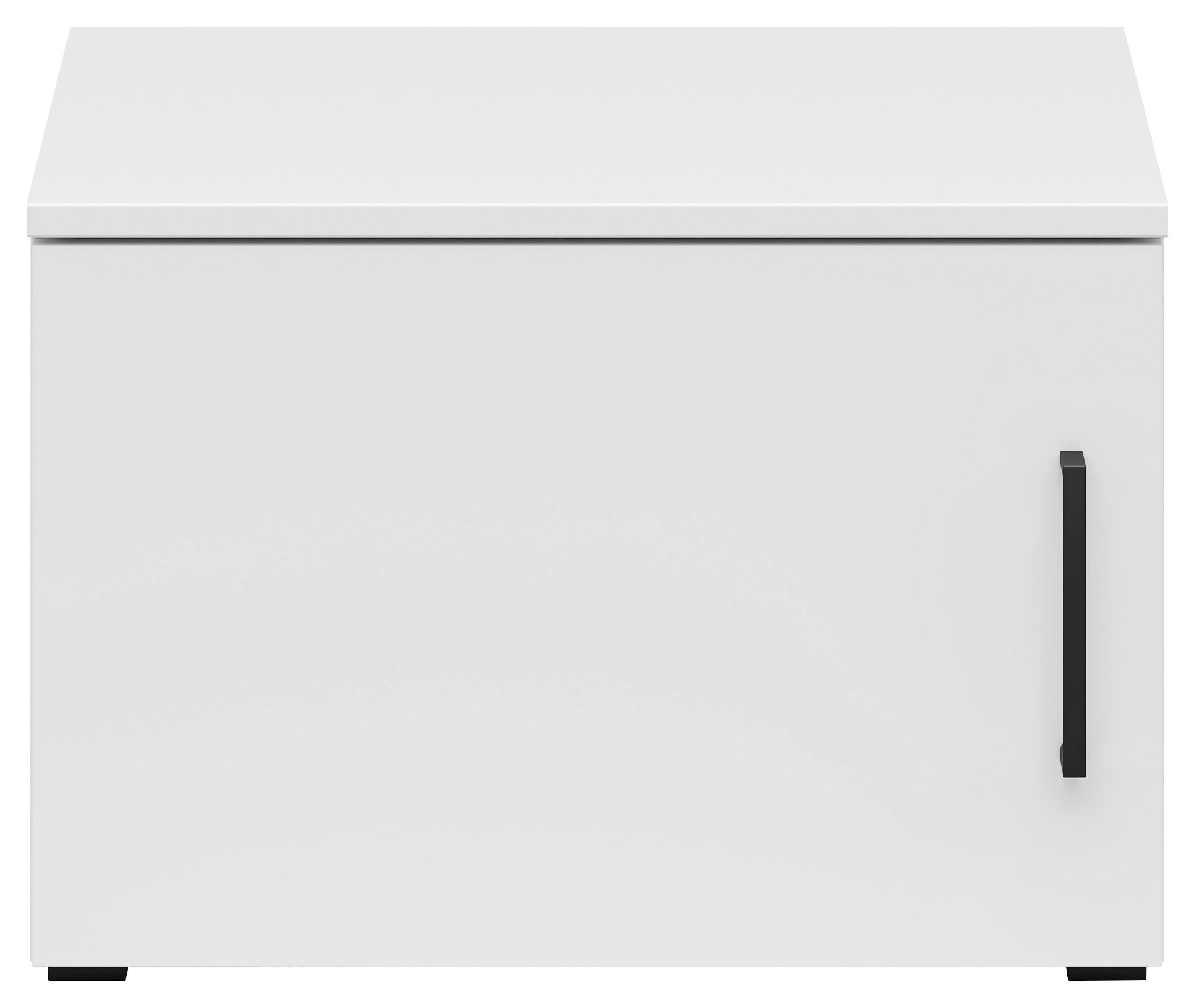Aufsatzschrank Multistauraum Weiß - Schwarz/Weiß, MODERN, Holzwerkstoff/Kunststoff (50/35/40cm) - Mömax