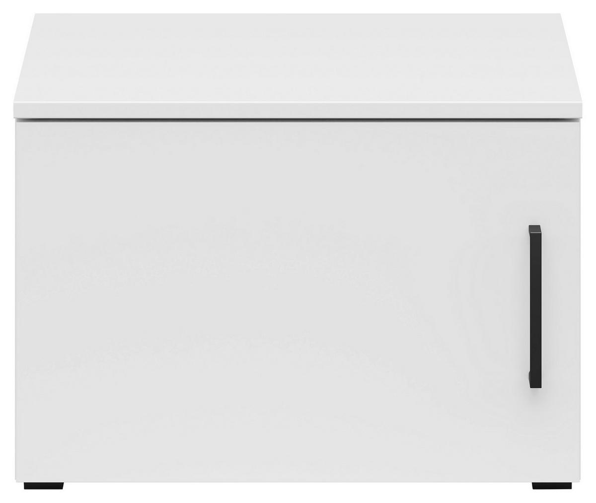 Nastavek Za Omaro Multistauraum - črna/bela, Moderno, umetna masa/leseni material (50/35/40cm) - Premium Living