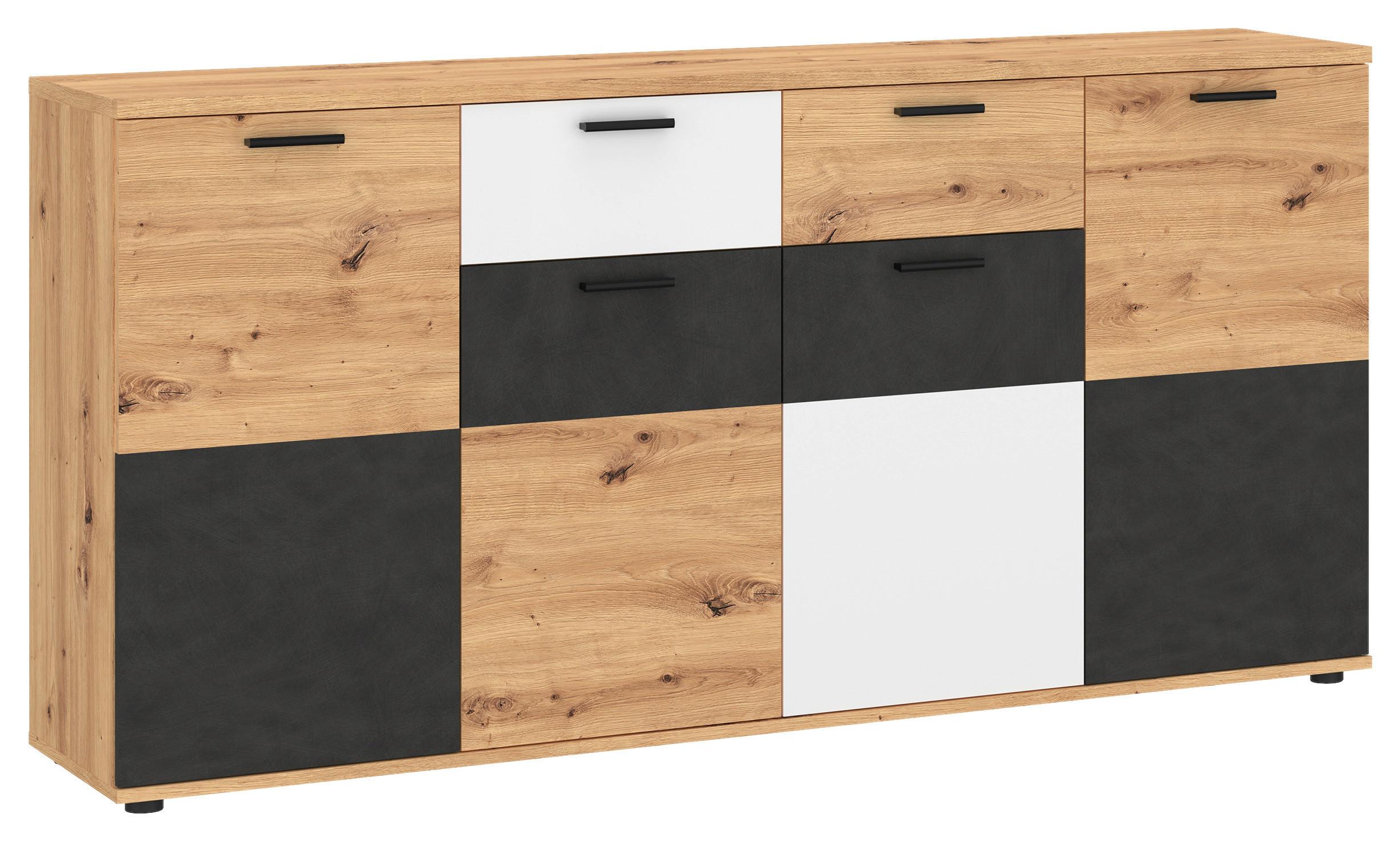 Sideboard Sofia in Artisan/Eiche - MODERN, Holzwerkstoff/Kunststoff (169/85/40cm) - Mömax