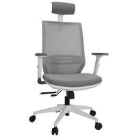 Pisarniški Stol Profondo Pro W, Siva - siva/bela, Basics, umetna masa/tekstil (70/117/62cm) - MID.YOU