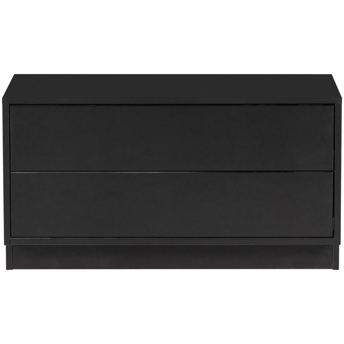 Lowboard Finca Schwarz - Schwarz, Design, Holz (75/40/40cm) - Livetastic