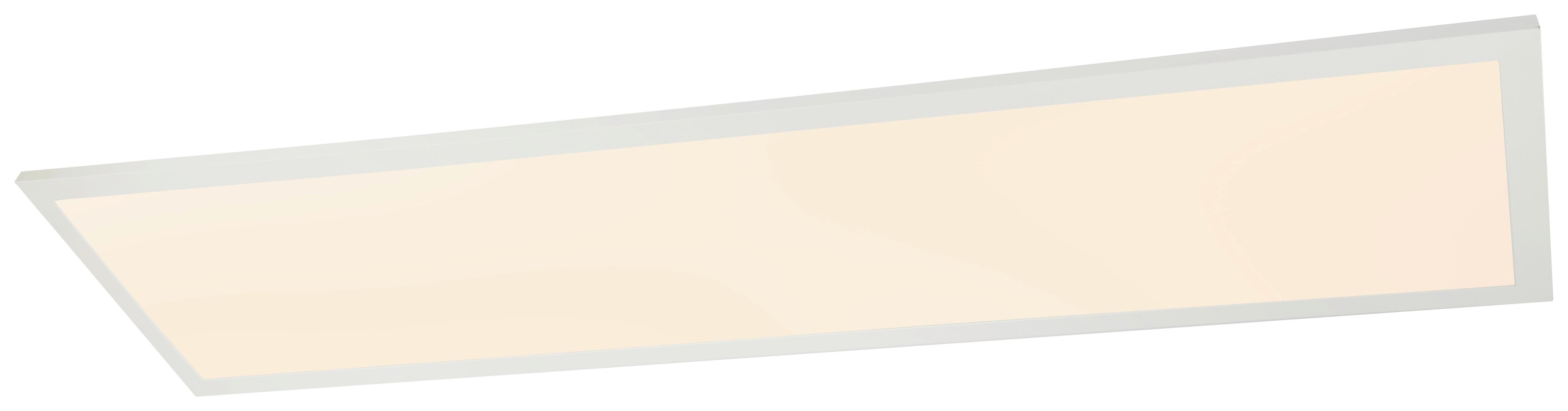 LAMPA SUFITOWA LED GRALLA - biały/opal, Design, tworzywo sztuczne/metal (120/30/5,3cm) - Novel