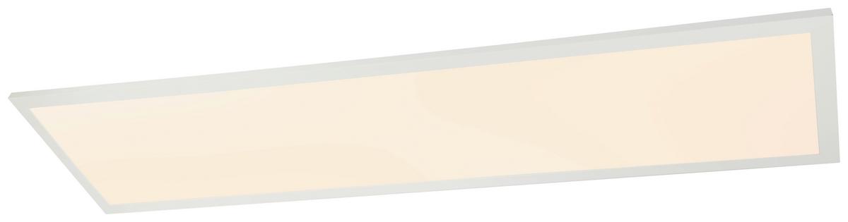 LAMPA SUFITOWA LED GRALLA - biały/opal, Design, tworzywo sztuczne/metal (120/30/5,3cm) - Novel