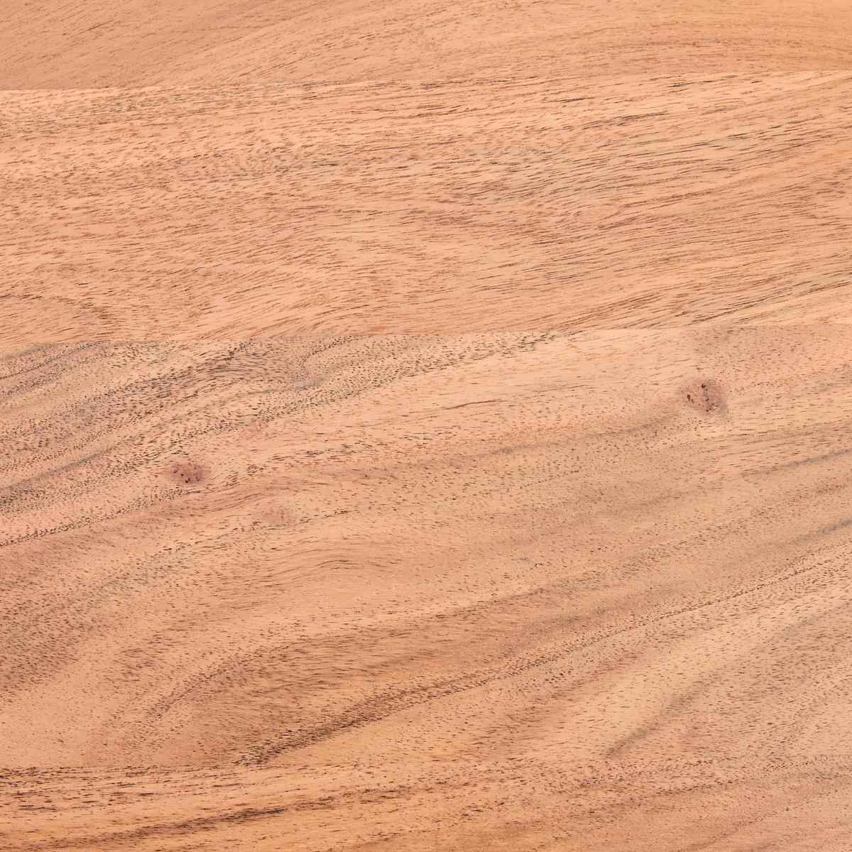 STOLIK KAWOWY MELNIK - kolor naturalny/czarny, Design, metal/drewno (120/70/45cm) - Livetastic