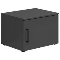 Aufsatzschrank Multistauraum Schwarz - Graphitfarben/Schwarz, MODERN, Holzwerkstoff/Kunststoff (50/35/40cm) - Mömax