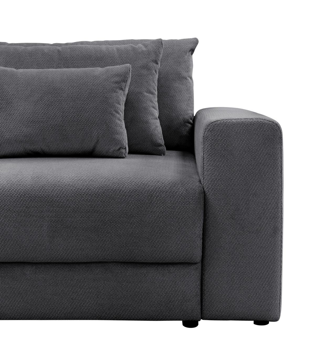 Mega Sofa Mega - crna/antracit, Trend, tekstil/plastika (255/94/126cm) - Luca Bessoni