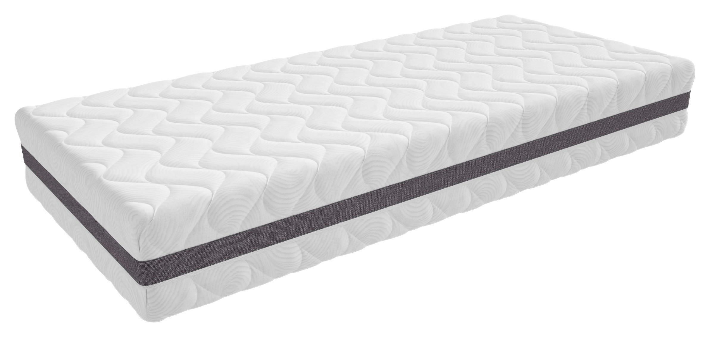 Ležišče Premium Lux Seven Plus, 90x200 Cm - bela, Moderno (90/200cm) - Premium Living