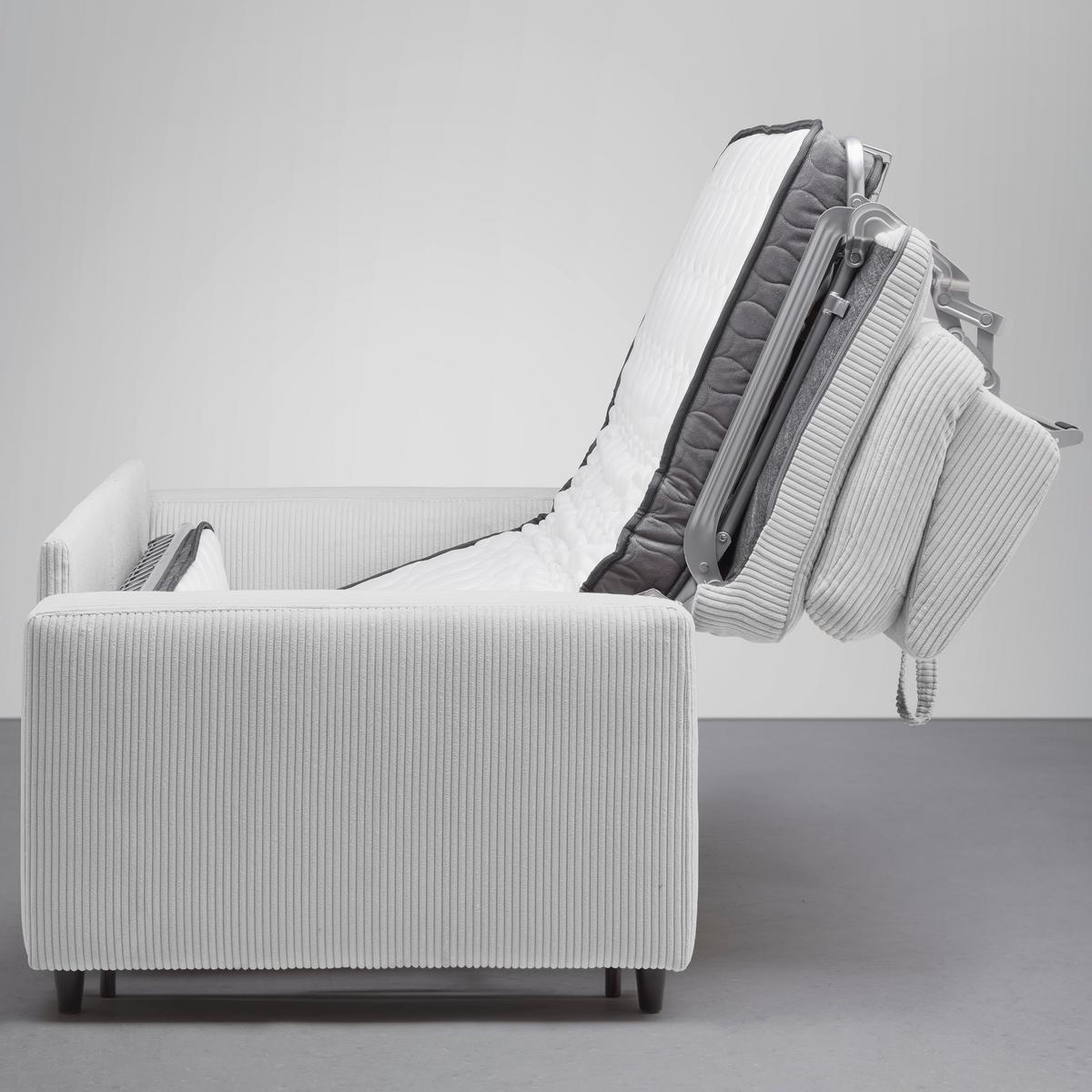 Schlafsofa Agneta Hellgrau - Hellgrau/Schwarz, MODERN, Holz/Textil (200/83/97cm) - Premium Living