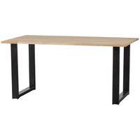 Esstisch Tablo Naturfarben/Schwarz L: 160cm - Schwarz/Naturfarben, MODERN, Holz (160/90/75cm) - Livetastic