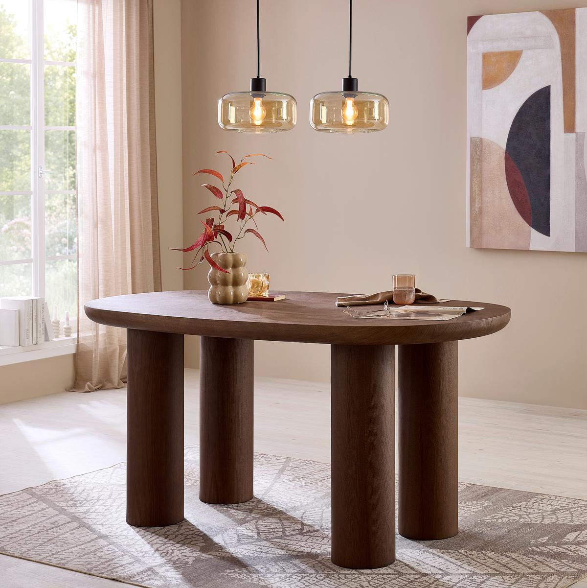 Esstisch Oskar Eichefarben - Eichefarben, LIFESTYLE, Holz/Holzwerkstoff (160/90/75cm) - Premium Living