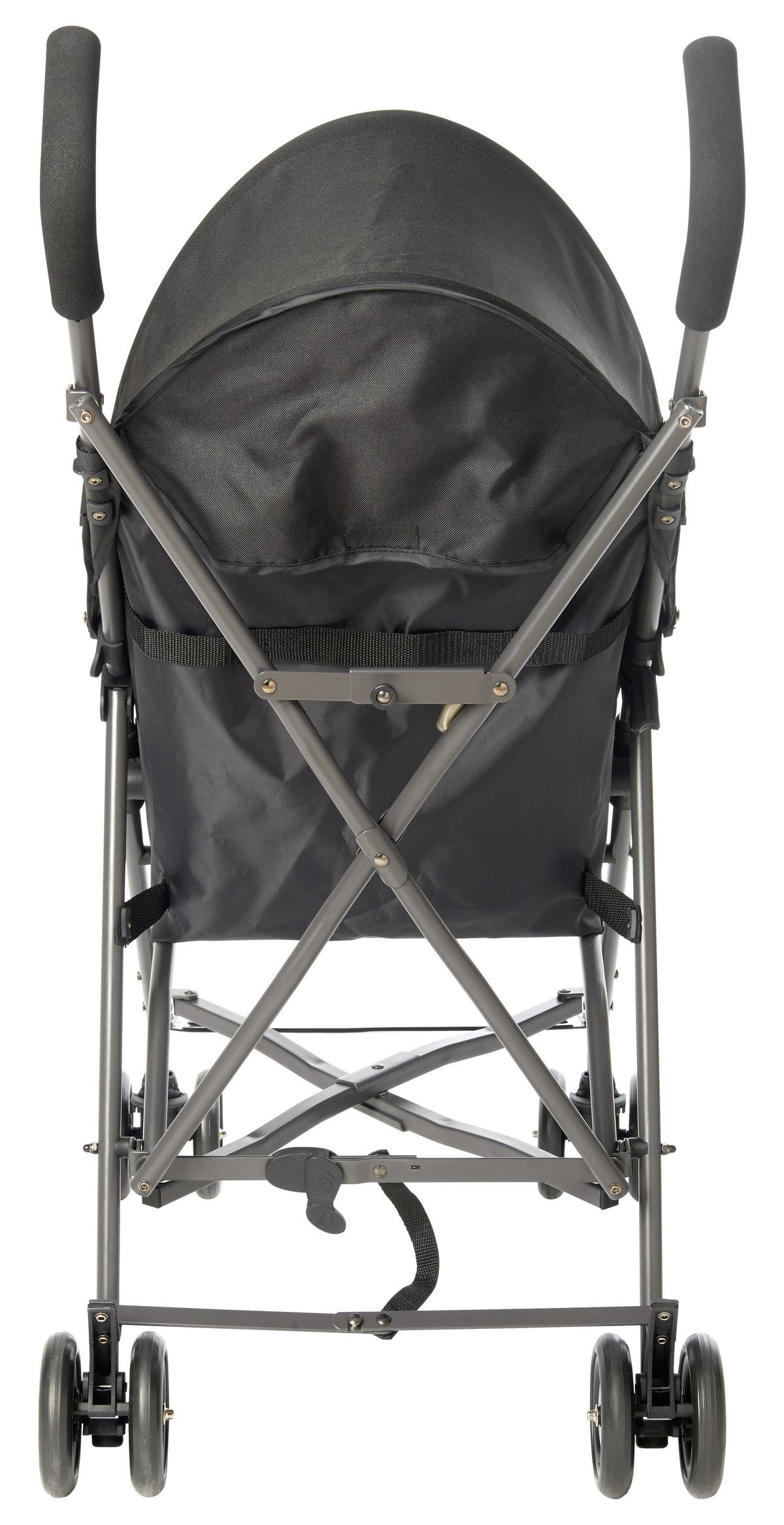 WÓZEK SPACEROWY PEPI 2.0 - czarny, Basics, metal/tkanina (80/46/97cm) - My Baby Lou