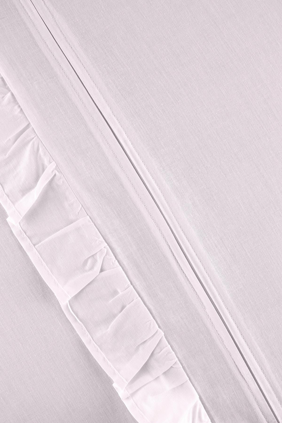 Bettwäsche Rüschen Rosa ca. 135x200cm - Rosa, ROMANTIK / LANDHAUS, Textil (135/200cm) - Zandiara