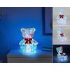 LED-DEKORATIONSLAMPA GIGA - röd/pärlemor, Modern, plast (11/11,5/13,5cm) - Mömax