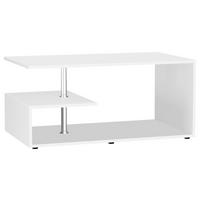 Couchtisch Maliso M Weiß - Schwarz/Weiß, Design, Holzwerkstoff/Kunststoff (91/53/42cm) - MID.YOU