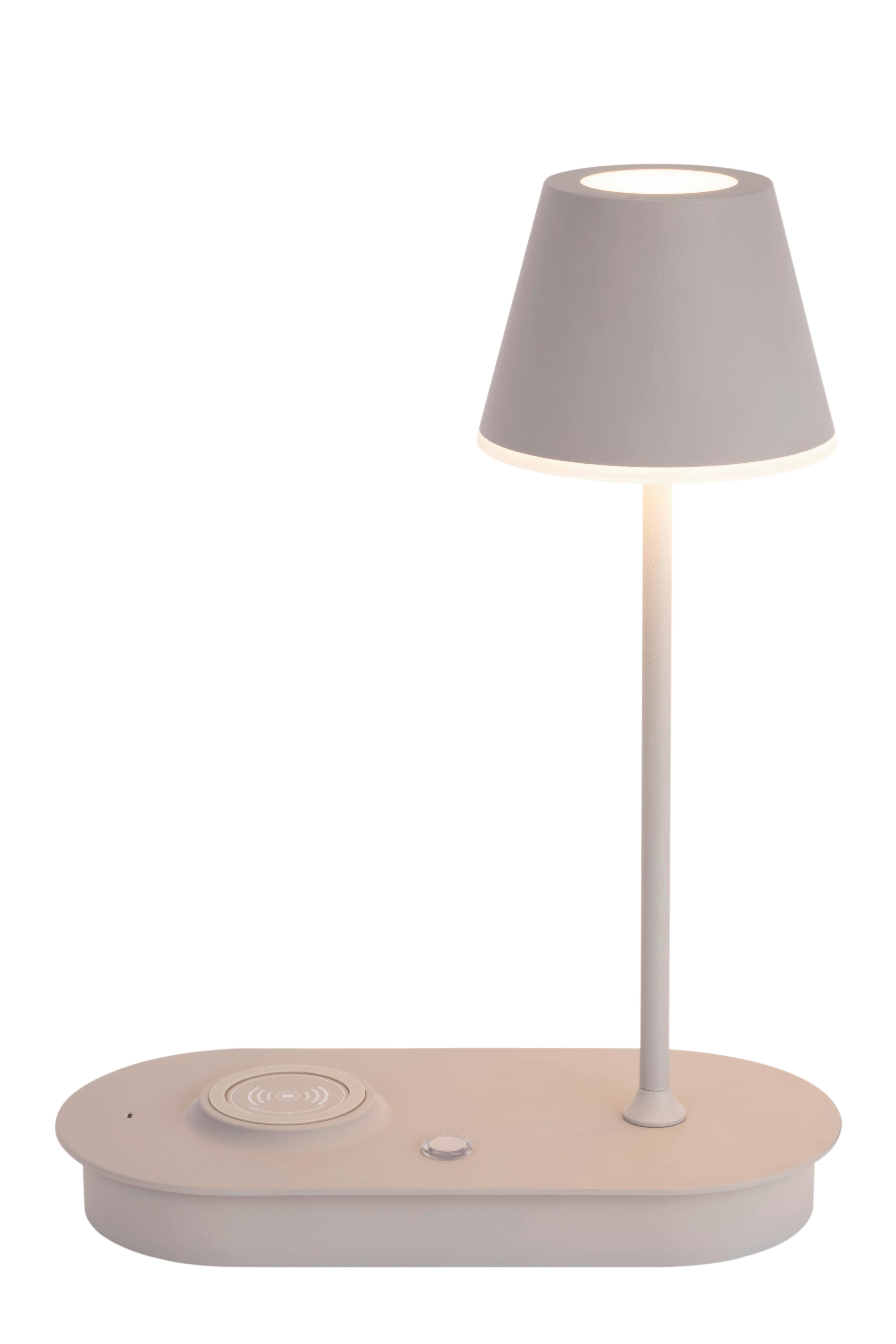 LAMPA STOŁOWA LED PATERSON *SBN* - szary, Design, tworzywo sztuczne/metal (25/12/33cm) - Novel