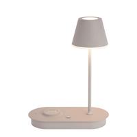 LAMPA STOŁOWA LED PATERSON *SBN* - szary, Design, tworzywo sztuczne/metal (25/12/33cm) - Novel