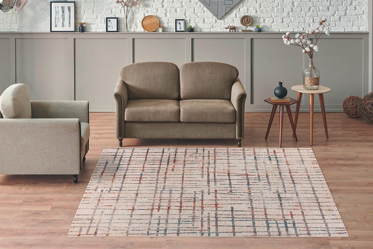 FLACHWEBETEPPICH JAKA 225 CREME / MULTI - Multicolor/Creme, Konventionell, Textil (160/230cm) - Kayoom