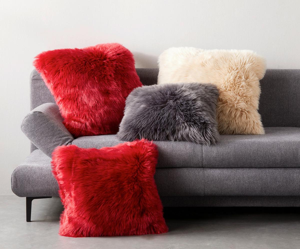 Zierkissen Hunter Anthrazit ca. 60x60cm - Anthrazit, Textil (60/60cm) - Modern Living