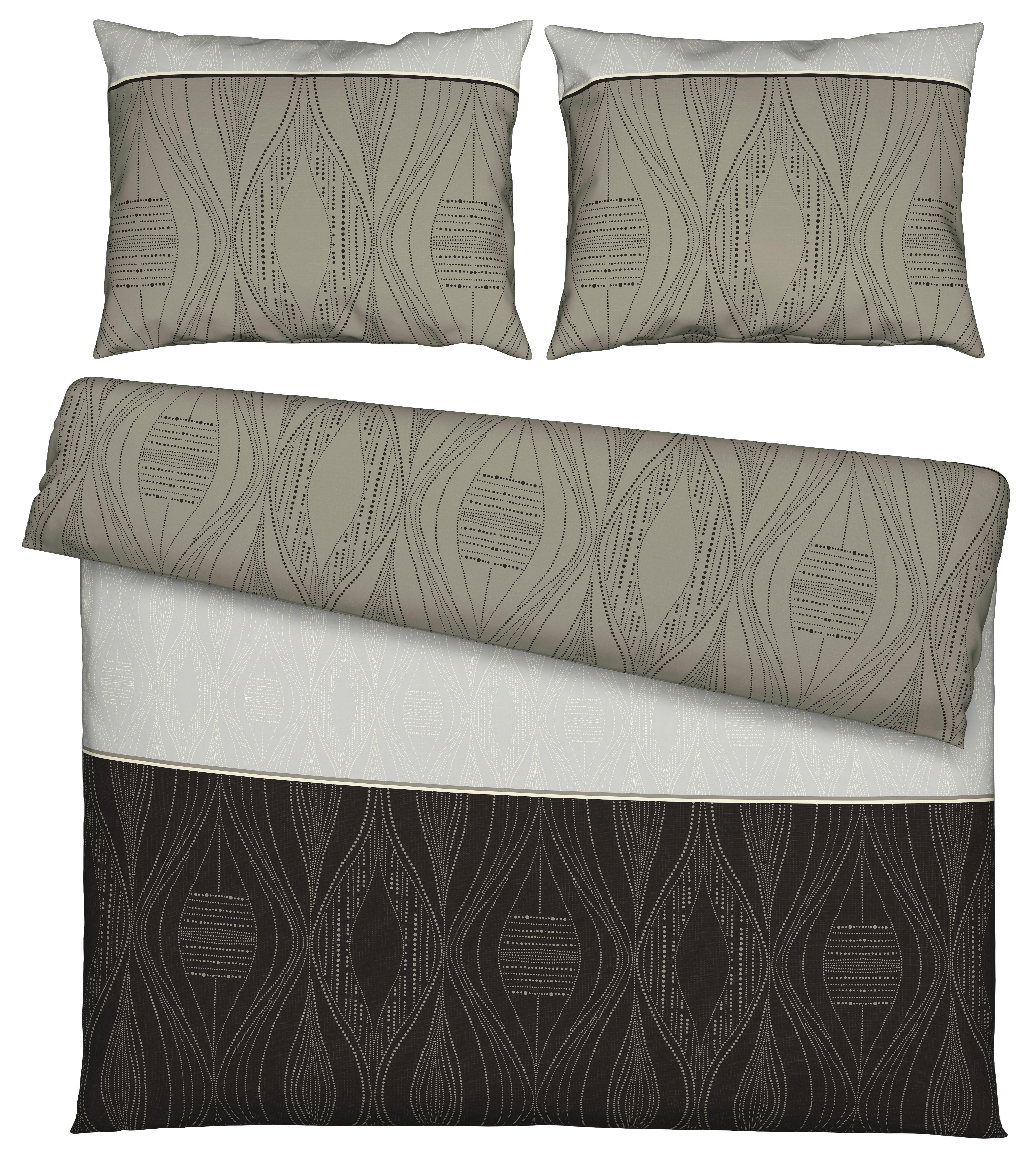 Bettwäsche Erik XXL Grau ca. 200x220cm - Grau, KONVENTIONELL, Textil (200/220cm) - Modern Living