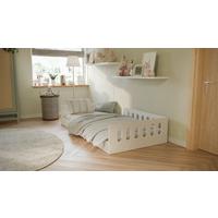 Otroška Postelja Timon, 80x180cm - bela/barve breze, Moderno, leseni material/les (80/180cm) - MID.YOU