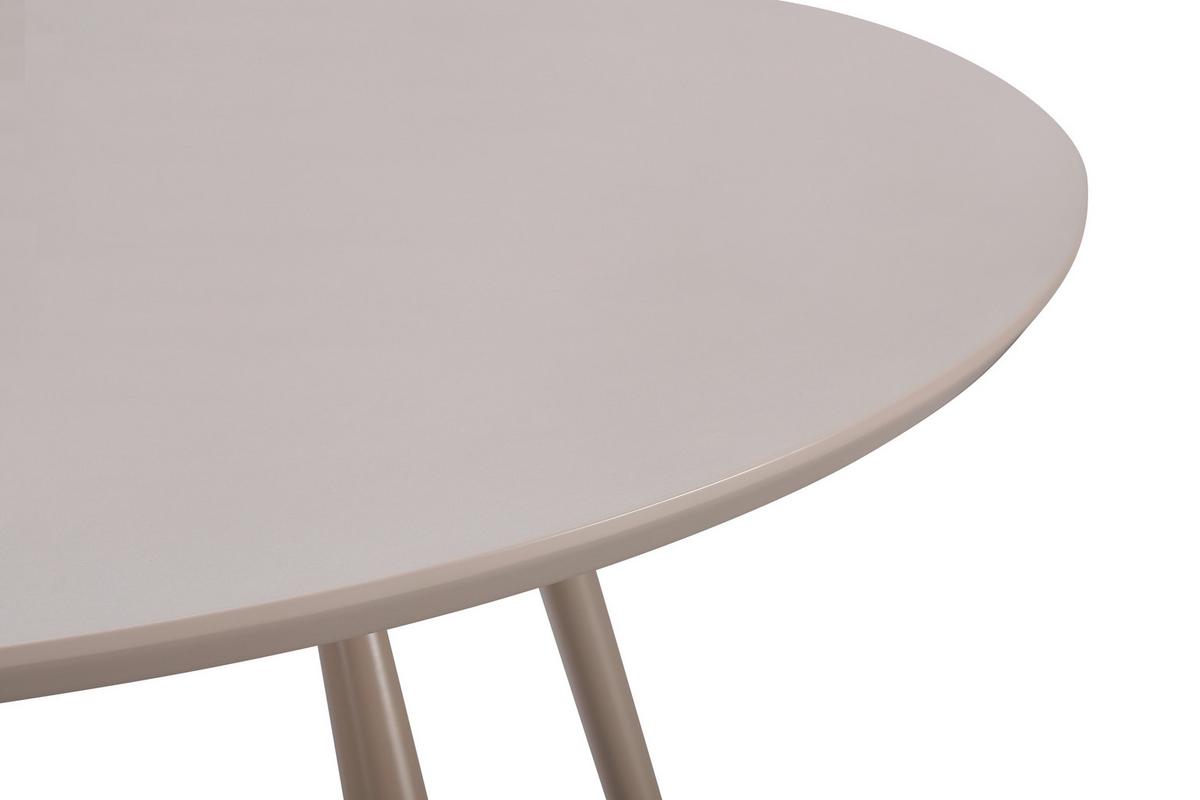Étkezőasztal Kerek Milan - szürke, Lifestyle, faalapú anyag/fém (110/75cm) - Mömax