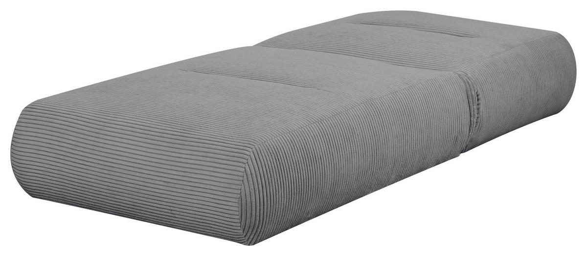 Fotelj Luna, Siva, Funkcija Ležišča - siva, Design, tekstil (81/88/160cm) - Livetastic