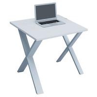 Pisalna Miza Lona, Bela, 80x80cm - bela, Moderno, kovina/leseni material (80/80/76cm) - MID.YOU