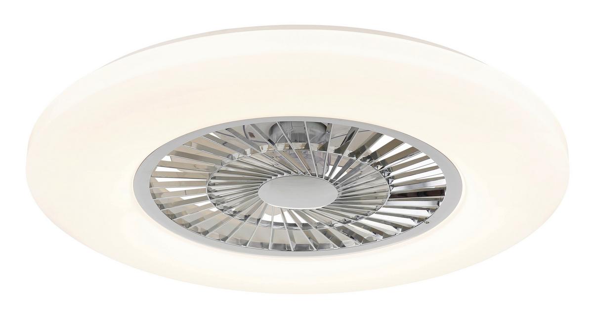 Stropni Ventilator Alva - bijela/prozirno, Basics, plastika (59,5/15,4cm) - Globo