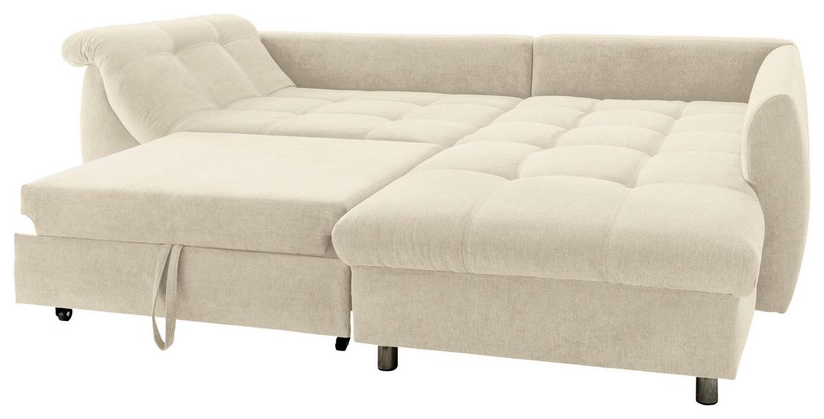 Sedežna Garnitura Agira, Bež, Ležišče - barve kroma/bež, Design, tekstil (250/190cm) - Modern Living