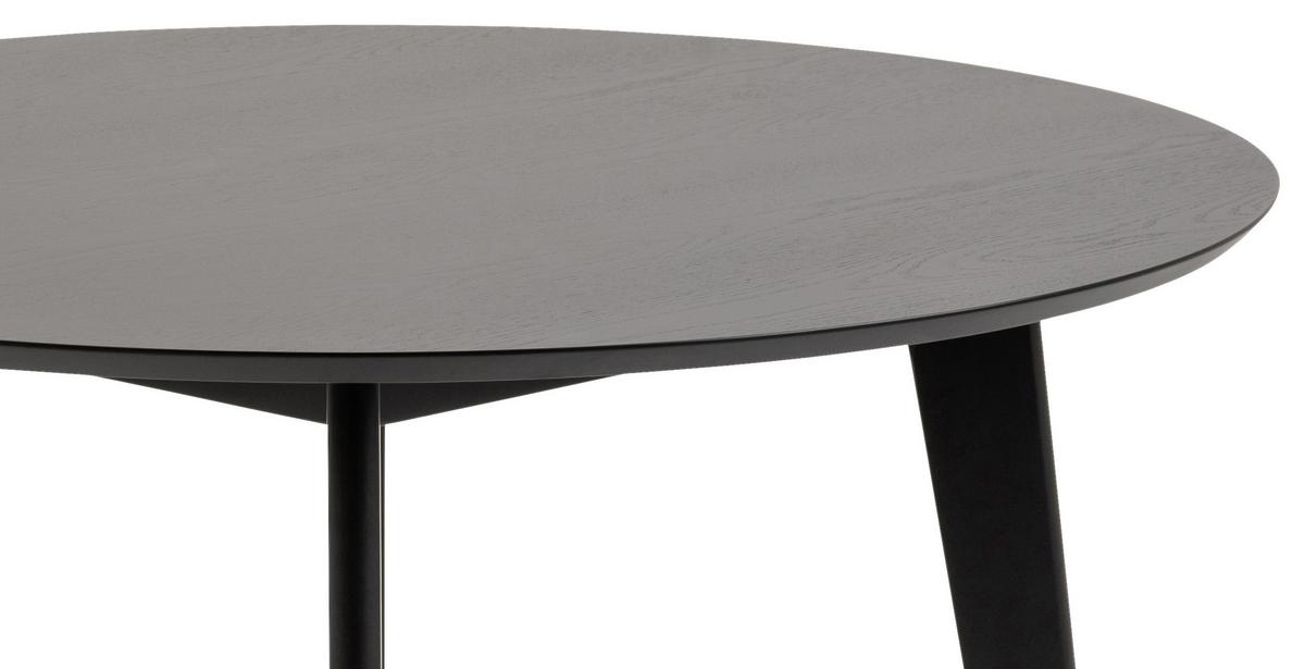 Étkezőasztal Roxby - fekete, Modern, fa (105/105/76cm) - MID.YOU