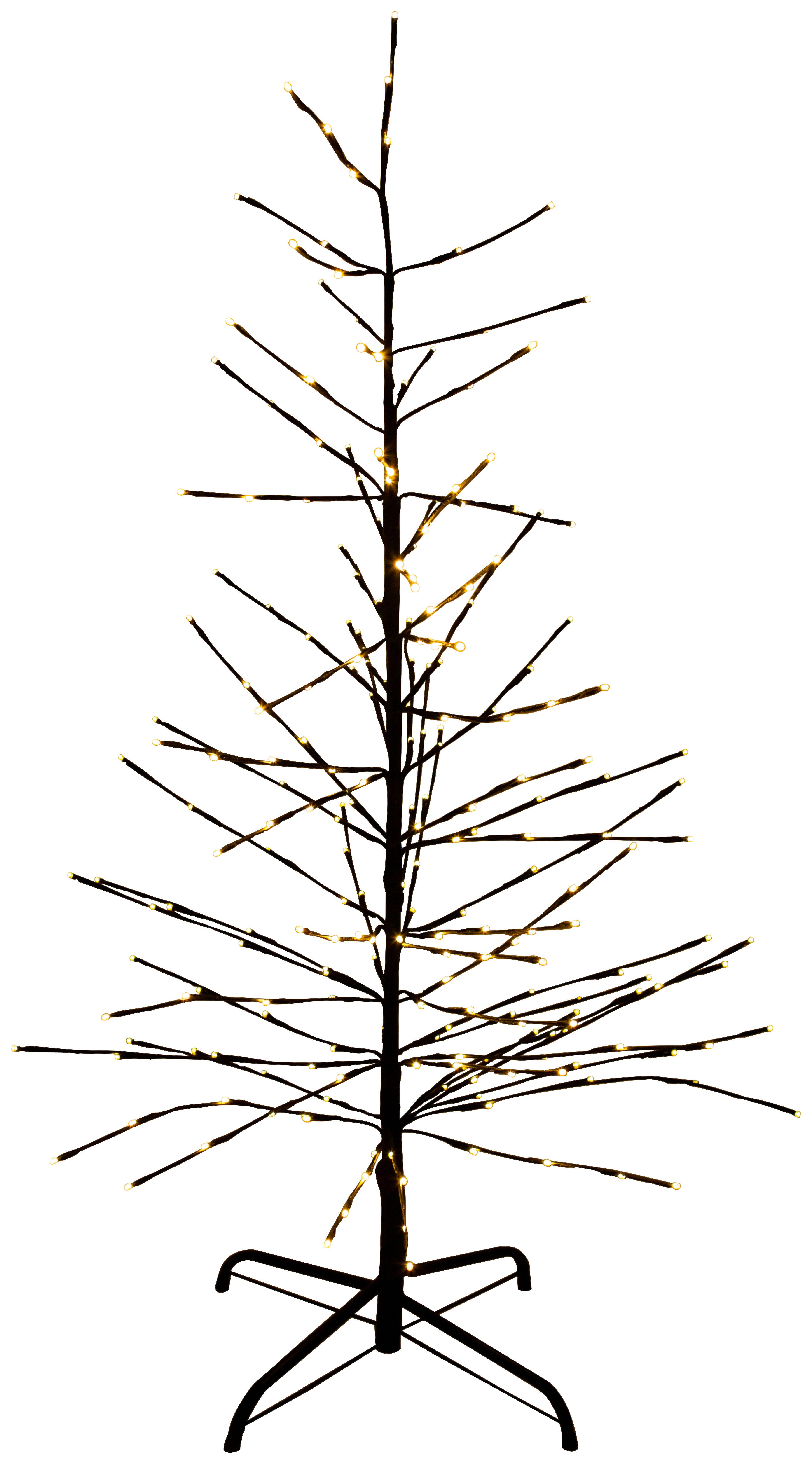 Led Díszlámpa Baumi - fekete, Konventionell, műanyag/fém (150cm) - Modern Living