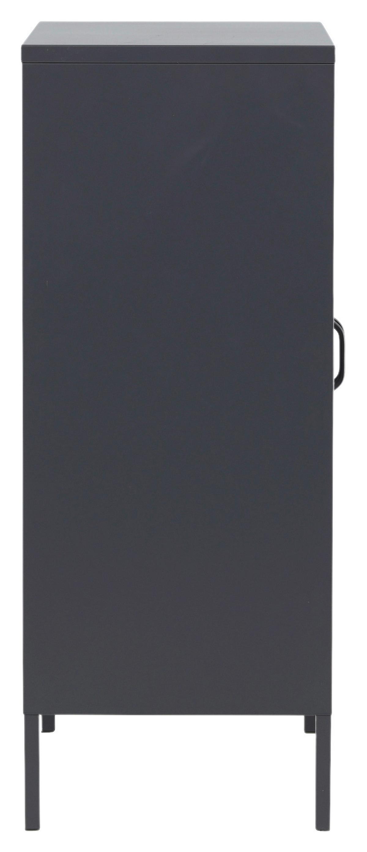 SIDEBOARD MISHA - Schwarz, Design, Metall (80/101.5/40cm) - Livetastic