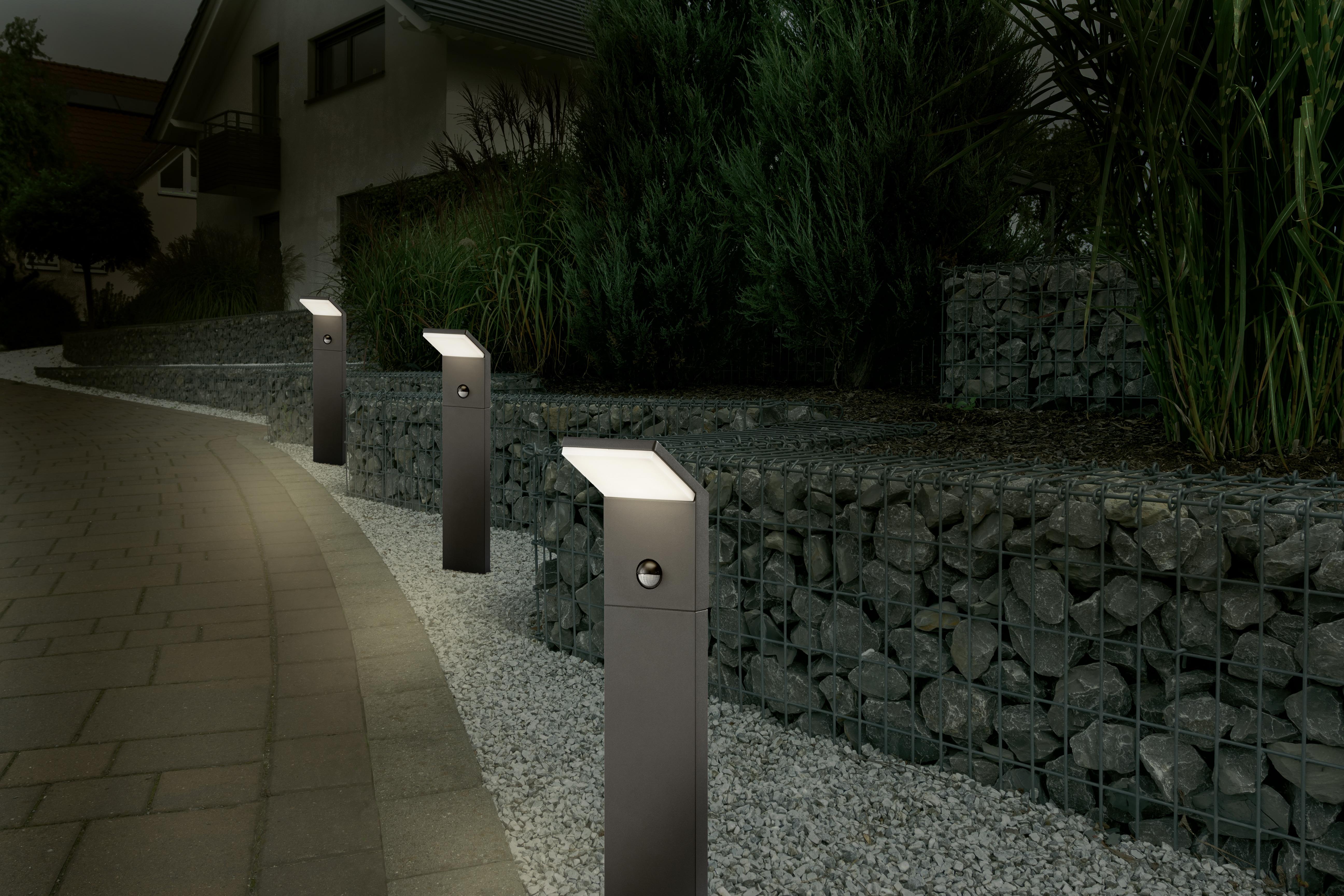 Wegeleuchte Pearl in Anthrazit max. 9 Watt - Anthrazit, Design, Metall (50/14/12,5cm) - Trio Leuchten